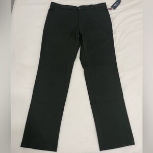 Tommy Hilfiger Mens TH Flex Finn Modern Fit Twill Pants Olive Green 36x32